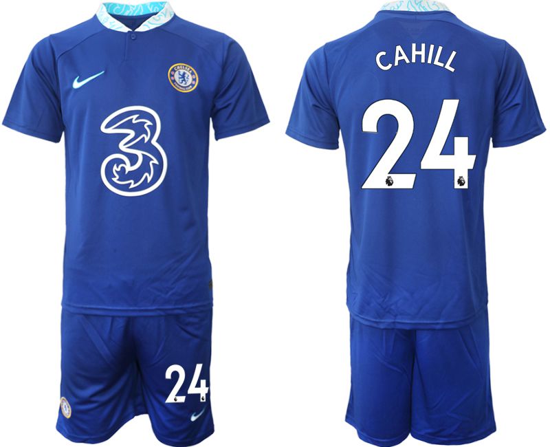 Cheap Men 2022-2023 Club Chelsea FC home blue 24 Soccer Jersey